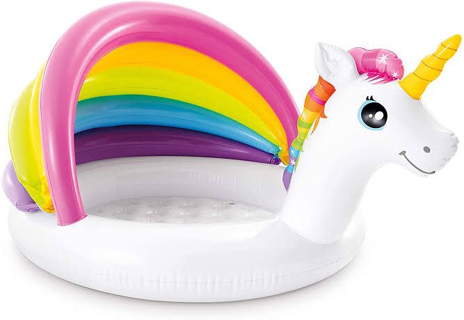 INTEX Unicorn Baby Pool (39.37" x 106.3" x 96.46")