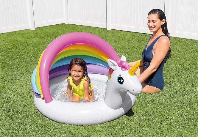 INTEX Unicorn Baby Pool (39.37" x 106.3" x 96.46")