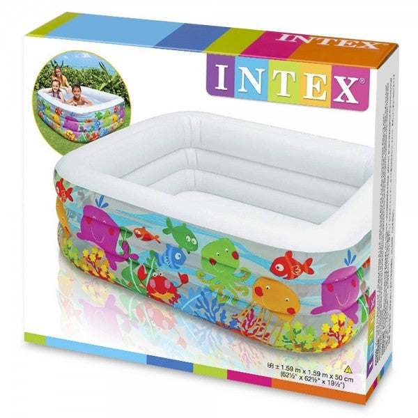 INTEX Swim Center Clear View Aquarium Pool ( 62.5&quot; L x 62.5&quot; W X 19.5&quot; H )