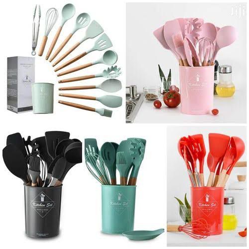 Silicone Spoons Set of 12pcs