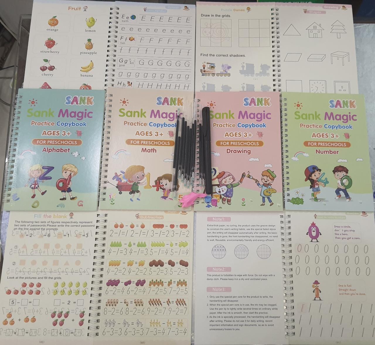 Magic practice copybook