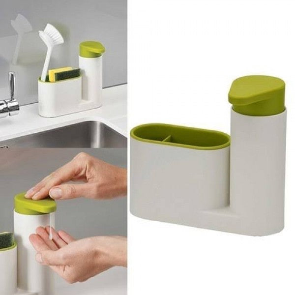 Kitchen set with soap dispenser